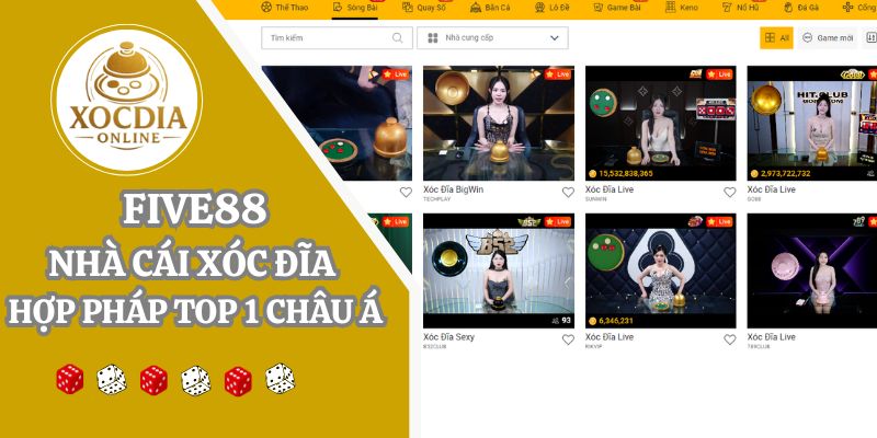 Five88 | Nhà cái xóc đĩa uy tín, update link chính thức 2025