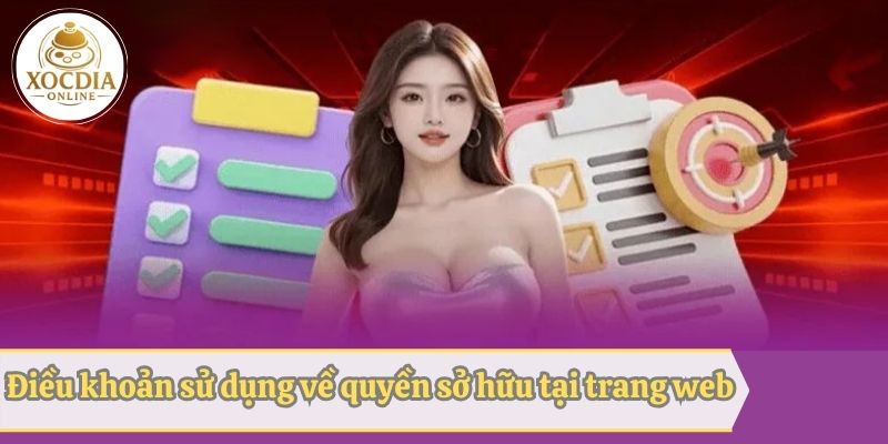 Điều khoản sử dụng về quyền sở hữu thông tin trên web