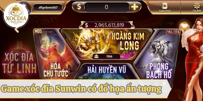 Game xóc đĩa Sunwin chân thật với đồ họa chất lượng