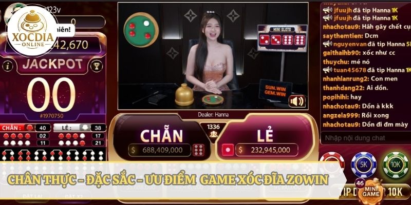 Game xóc đĩa ZOWIN mang lại cảm giác chân thực - Đặc sắc