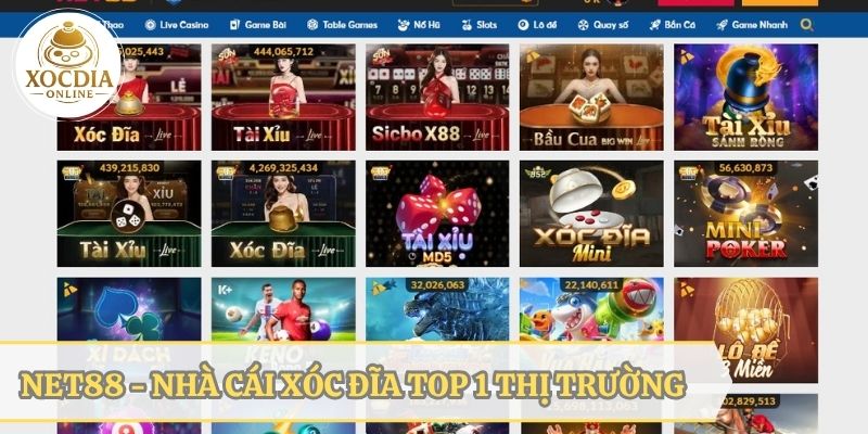 Giới thiệu về nhà cái xóc đĩa hàng đầu Châu Á - NET88