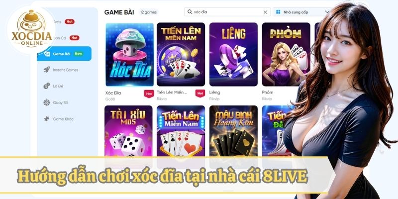 Hướng dẫn chơi xóc đĩa tại nhà cái 8LIVE