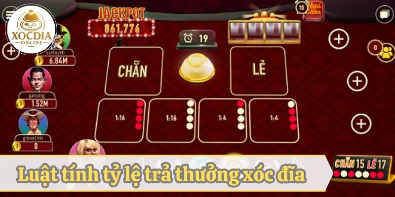 Luật chơi Xóc đĩa online có tỷ lệ trả thưởng như thế nào