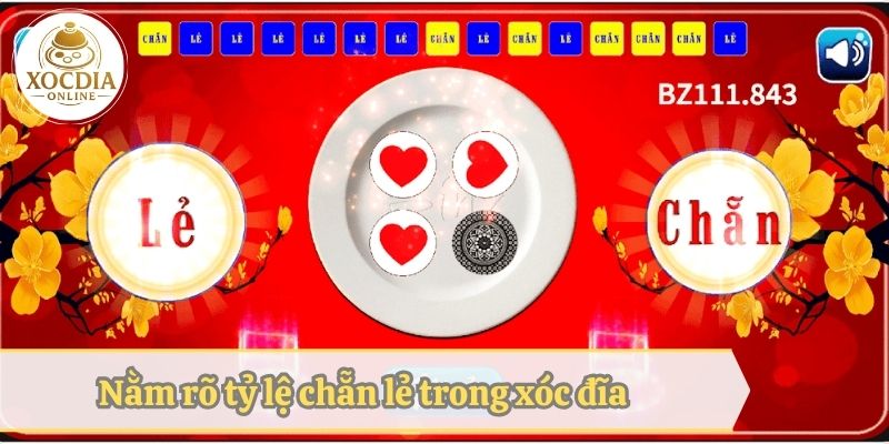 Nằm rõ tỷ lệ chẵn lẻ trong xóc đĩa