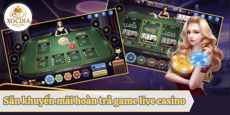 Nhận khuyến mãi hoàn trả live casino Vivu88 đến 20%