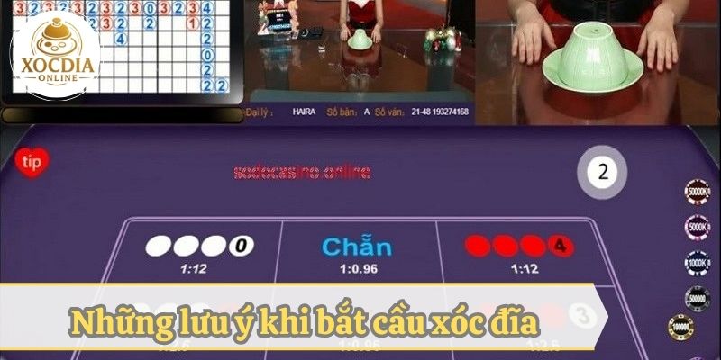 Những lưu ý khi bắt cầu xóc đĩa online