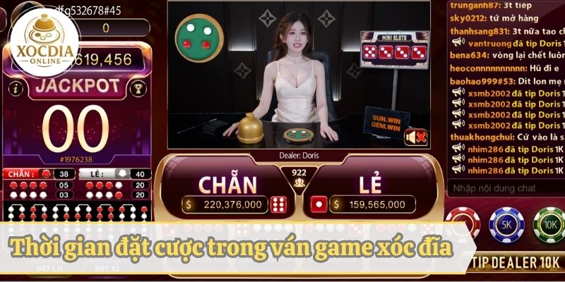 Quy định về thời gian đặt cược trong ván game xóc đĩa chẵn lẻ