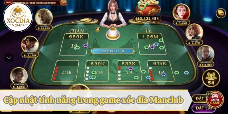 Tính năng hỗ trợ chơi xóc đĩa tại Manclub