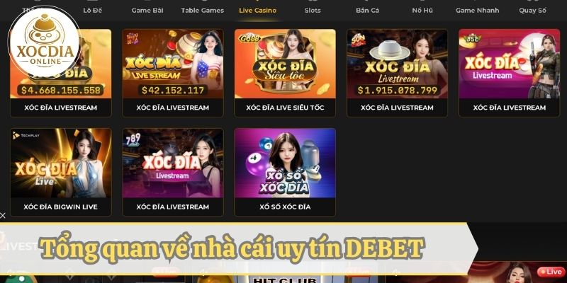 Tổng quan về nhà cái uy tín DEBET