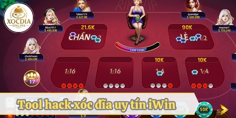 Tool hack game xóc đĩa uy tín iWin