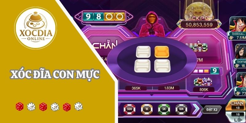 Xóc đĩa con mực: Siêu phẩm giải trí săn Jackpot hấp dẫn