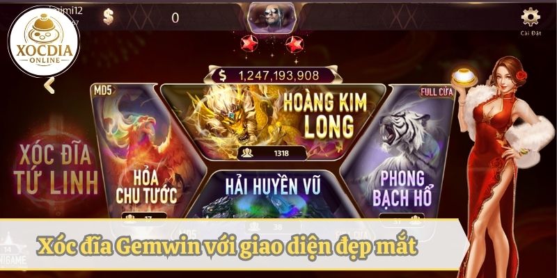 Gemwin thu hút người chơi nhờ giao diện đẹp mắt